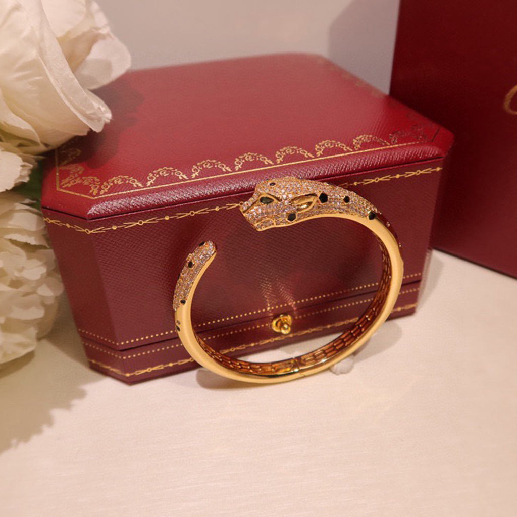 [⭐Clover Jewelry]PANTHERE BIG BRACELET DIAMONDS