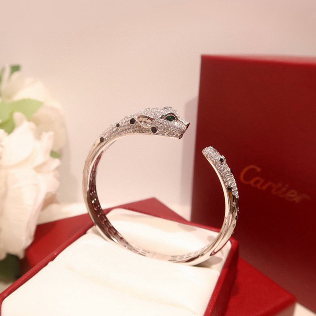 [⭐Clover Jewelry]PANTHERE BIG BRACELET DIAMONDS