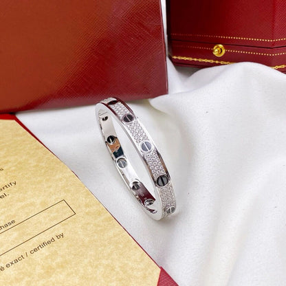 [⭐Clover Jewelry]LOVE BRACELET 6.1MM DIAMOND-PAVED CERAMIC