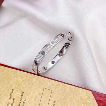 [⭐Clover Jewelry]LOVE BRACELET 6.1MM DIAMOND-PAVED CERAMIC