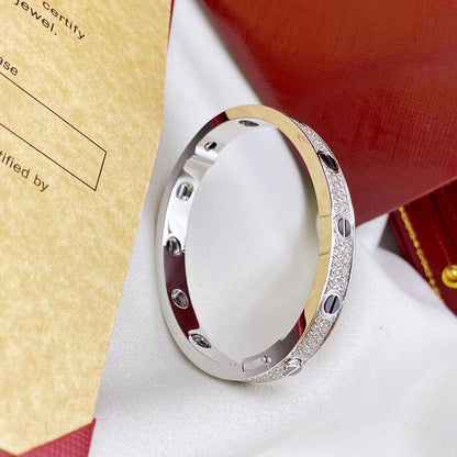 [⭐Clover Jewelry]LOVE BRACELET 6.1MM DIAMOND-PAVED CERAMIC