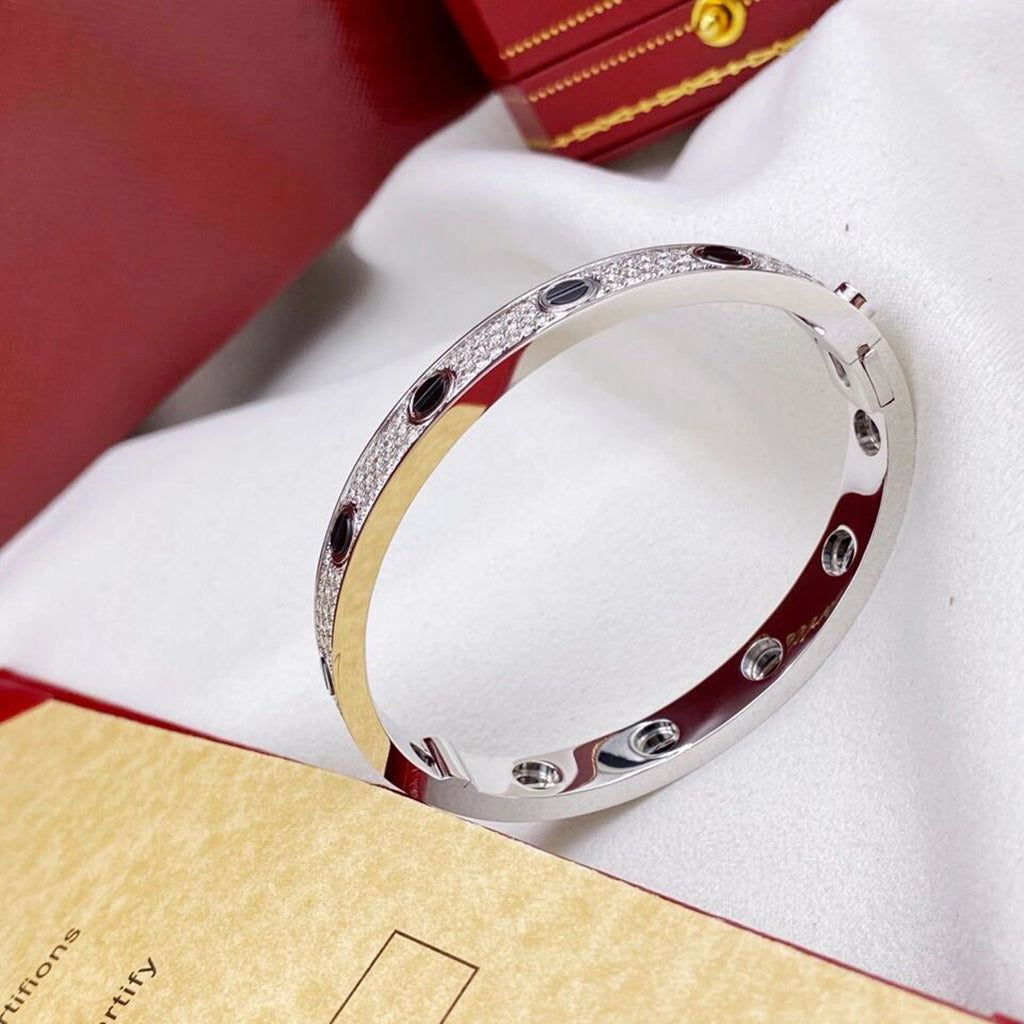 [⭐Clover Jewelry]LOVE BRACELET 6.1MM DIAMOND-PAVED CERAMIC