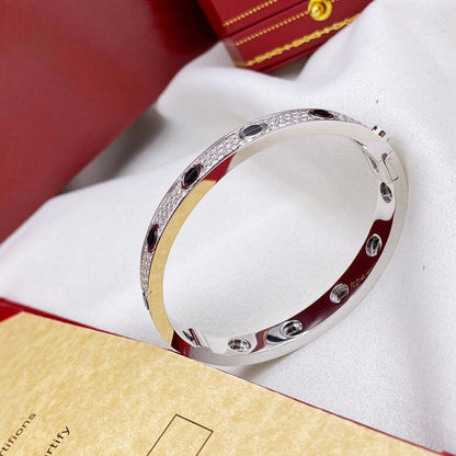 [⭐Clover Jewelry]LOVE BRACELET 6.1MM DIAMOND-PAVED CERAMIC
