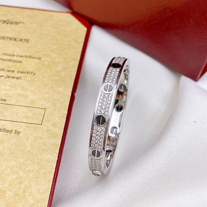[⭐Clover Jewelry]LOVE BRACELET 6.1MM DIAMOND-PAVED CERAMIC