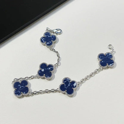 [⭐Clover Jewelry]CLOVER 5 MOTIF PIETERSITE BRACELET COLLECTION