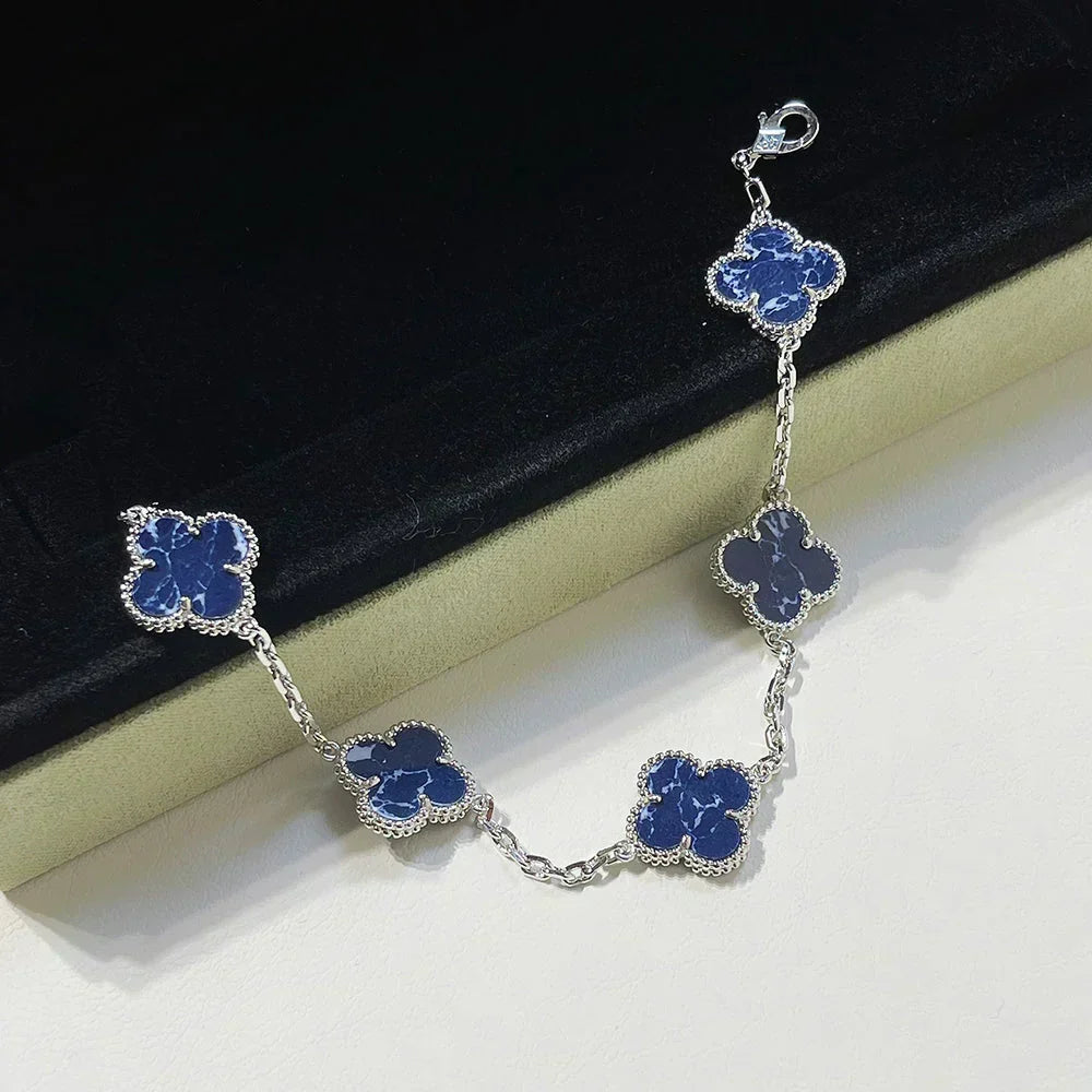 [⭐Clover Jewelry]CLOVER 5 MOTIF PIETERSITE BRACELET COLLECTION
