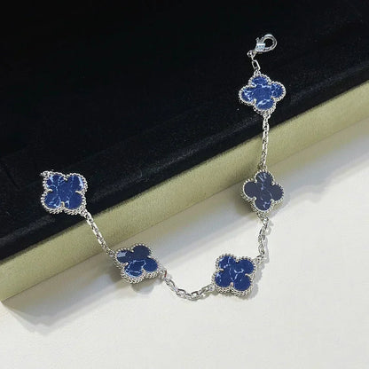[⭐Clover Jewelry]CLOVER 5 MOTIF PIETERSITE BRACELET COLLECTION