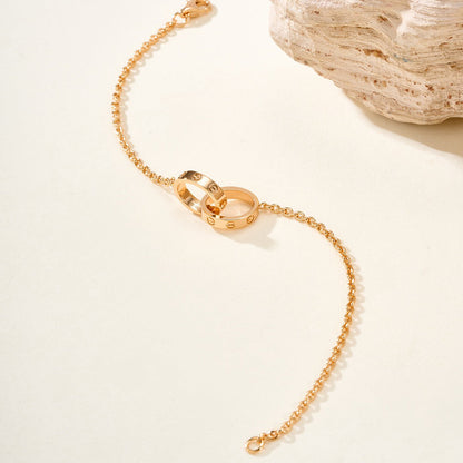 [⭐Clover Jewelry]LOVE BRACELET DOUBLE RING