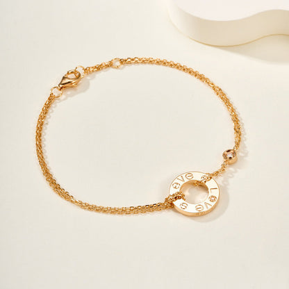 [⭐Clover Jewelry]LOVE BRACELET 2 DIAMOND