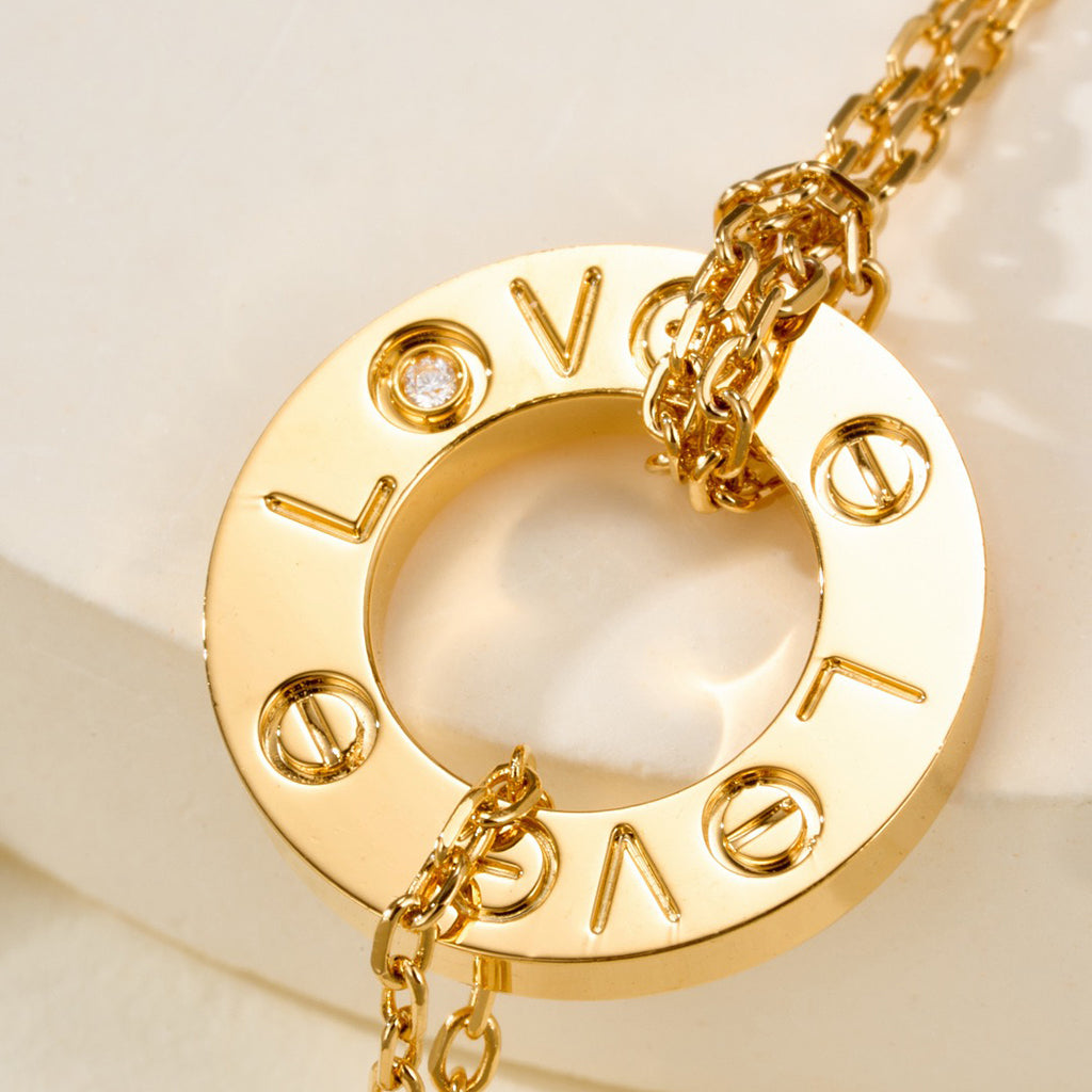 [⭐Clover Jewelry]LOVE BRACELET 2 DIAMOND