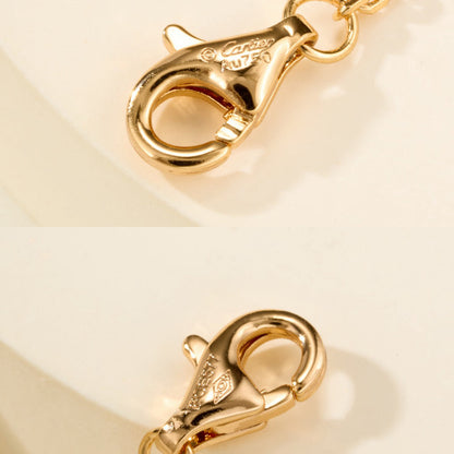 [⭐Clover Jewelry]LOVE DOUBLE RING FULL DIAMOND BRACELET