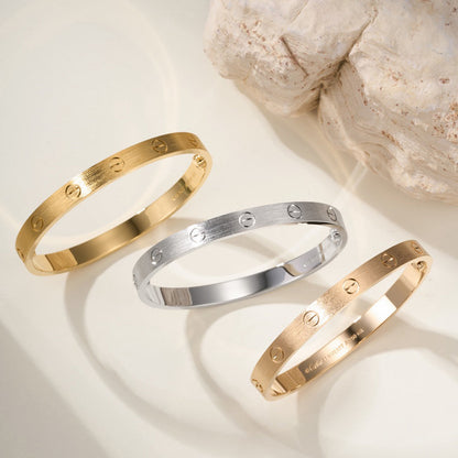 [⭐Clover Jewelry]LOVE BRACELET 6.1MM BRUSHED