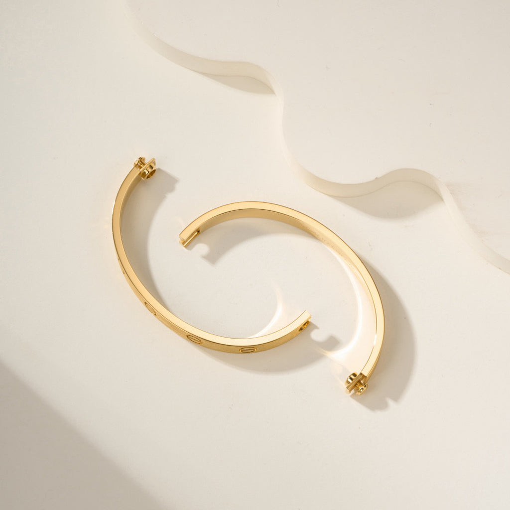 [⭐Clover Jewelry]LOVE BRACELET 6.1MM BRUSHED