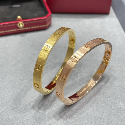 [⭐Clover Jewelry]LOVE BRACELET 6.1MM BRUSHED
