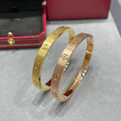 [⭐Clover Jewelry]LOVE BRACELET 6.1MM BRUSHED