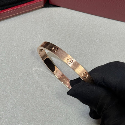 [⭐Clover Jewelry]LOVE BRACELET 6.1MM BRUSHED