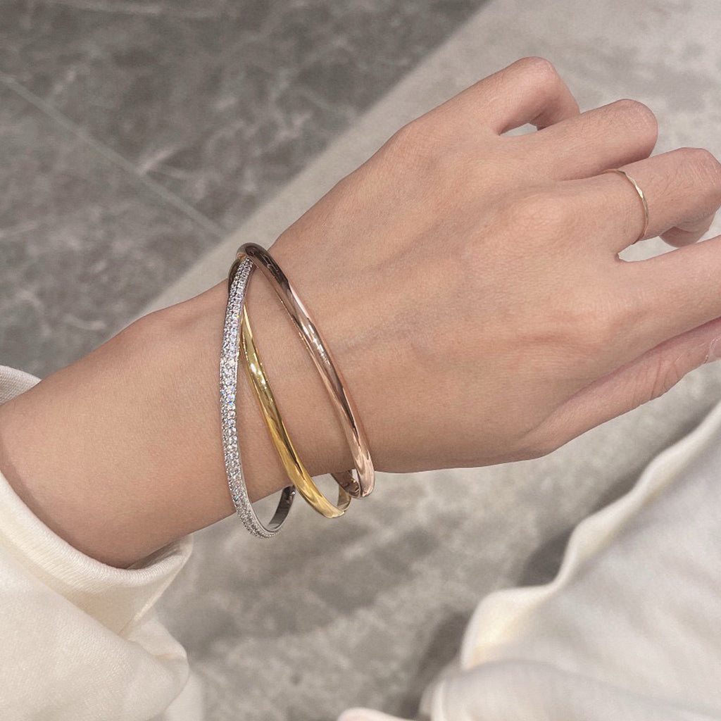 [⭐Clover Jewelry]TRINITY 2.8MM SMALL BRACELET
