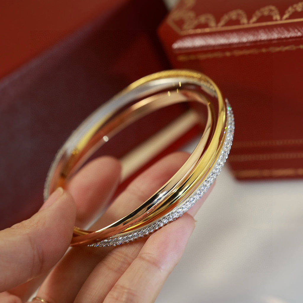[⭐Clover Jewelry]TRINITY 2.8MM SMALL BRACELET