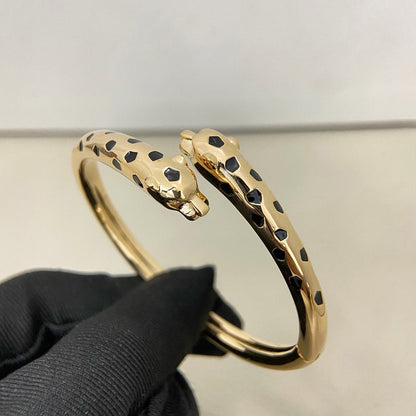 [⭐Clover Jewelry]PANTHERE DOUBLE HEADED OPEN BRACELET