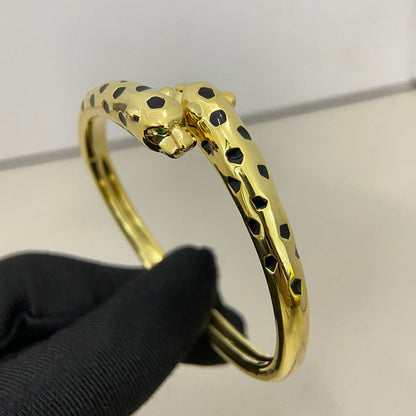 [⭐Clover Jewelry]PANTHERE DOUBLE HEADED OPEN BRACELET
