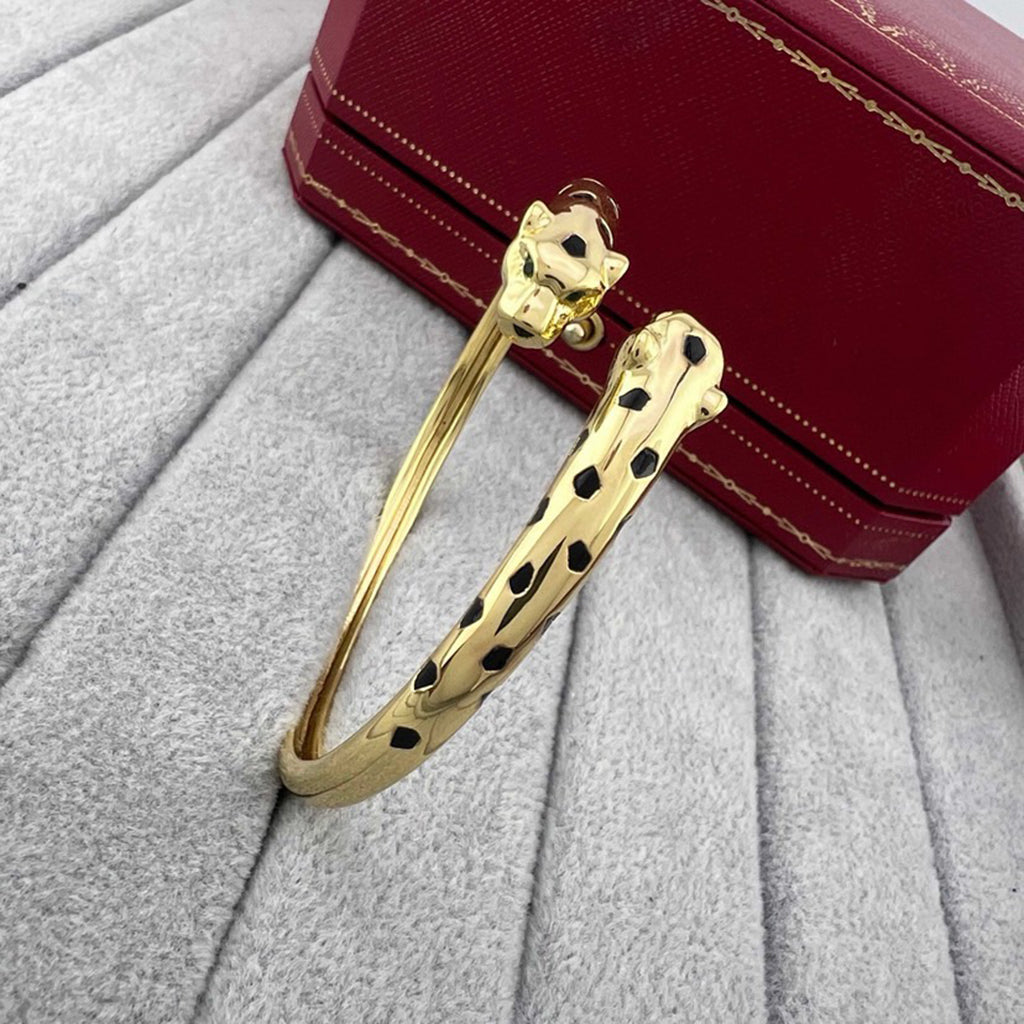 [⭐Clover Jewelry]PANTHERE DOUBLE HEADED OPEN BRACELET