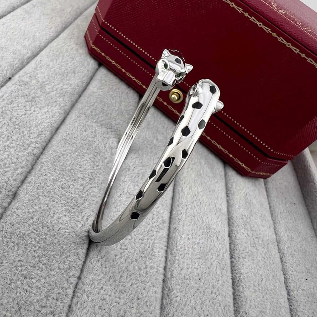 [⭐Clover Jewelry]PANTHERE DOUBLE HEADED OPEN BRACELET