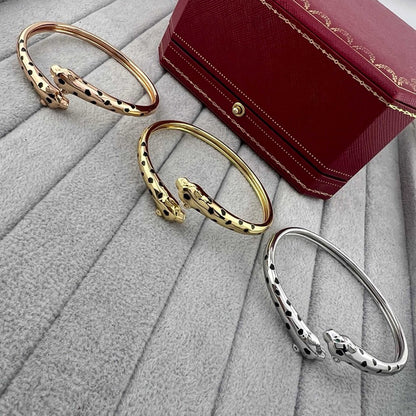 [⭐Clover Jewelry]PANTHERE DOUBLE HEADED OPEN BRACELET