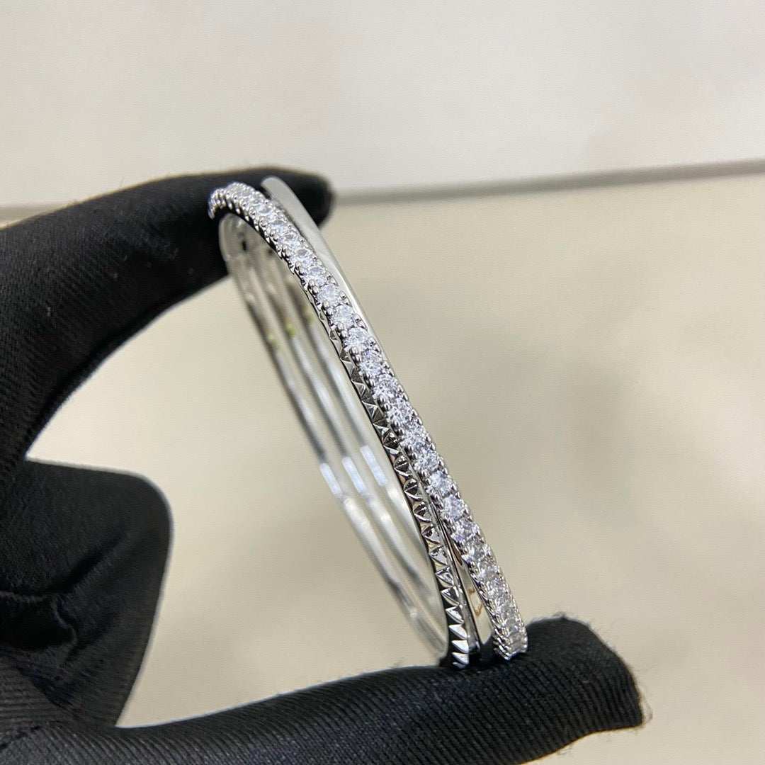 [⭐Clover Jewelry]ETINCELLE HALF-PAVED DIAMOND BRACELET