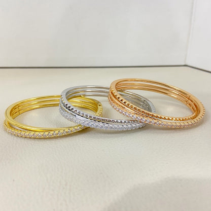 [⭐Clover Jewelry]ETINCELLE HALF-PAVED DIAMOND BRACELET