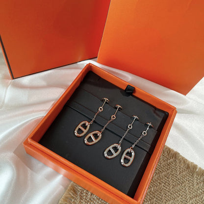 [⭐Clover Jewelry]CHAINE TASSEL EARRINGS
