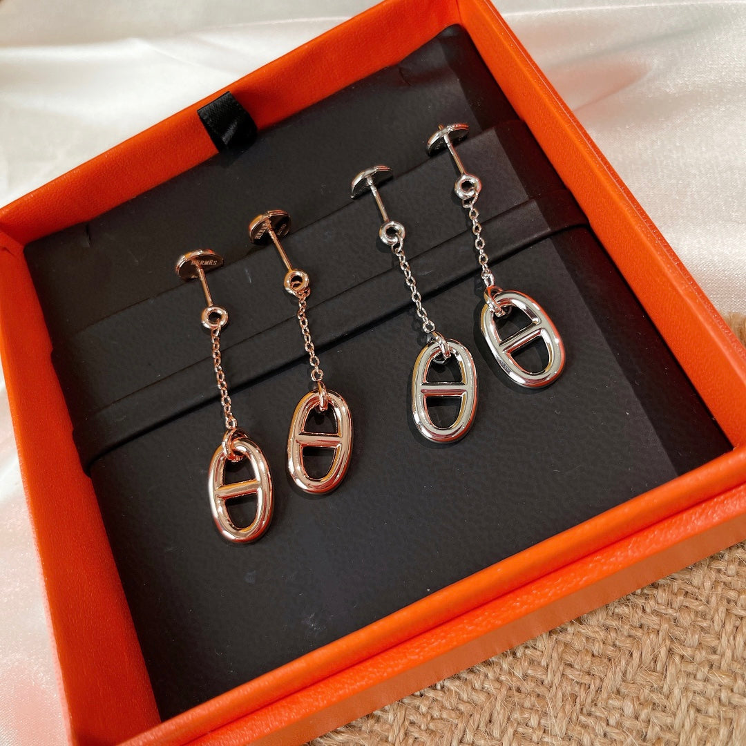 [⭐Clover Jewelry]CHAINE TASSEL EARRINGS