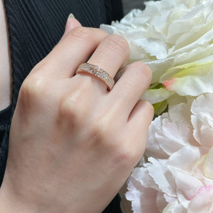 [⭐Clover Jewelry]KELLY PINK GOLD DIAMOND RING
