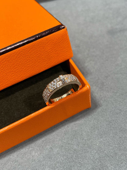 [⭐Clover Jewelry]KELLY PINK GOLD DIAMOND RING