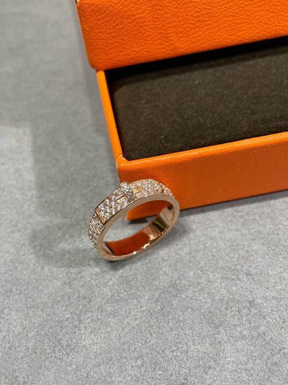 [⭐Clover Jewelry]KELLY PINK GOLD DIAMOND RING
