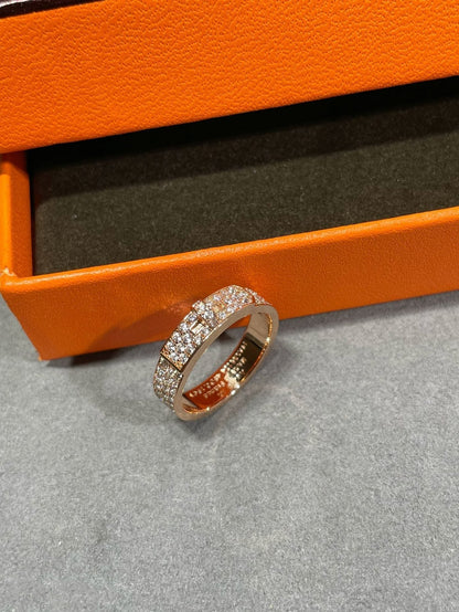 [⭐Clover Jewelry]KELLY PINK GOLD DIAMOND RING