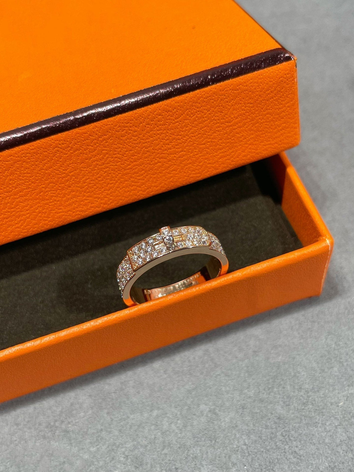 [⭐Clover Jewelry]KELLY PINK GOLD DIAMOND RING