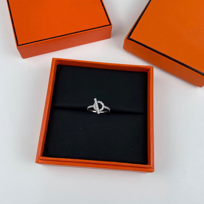 [⭐Clover Jewelry]ECHAPPEE RING SILVER DIAMOND