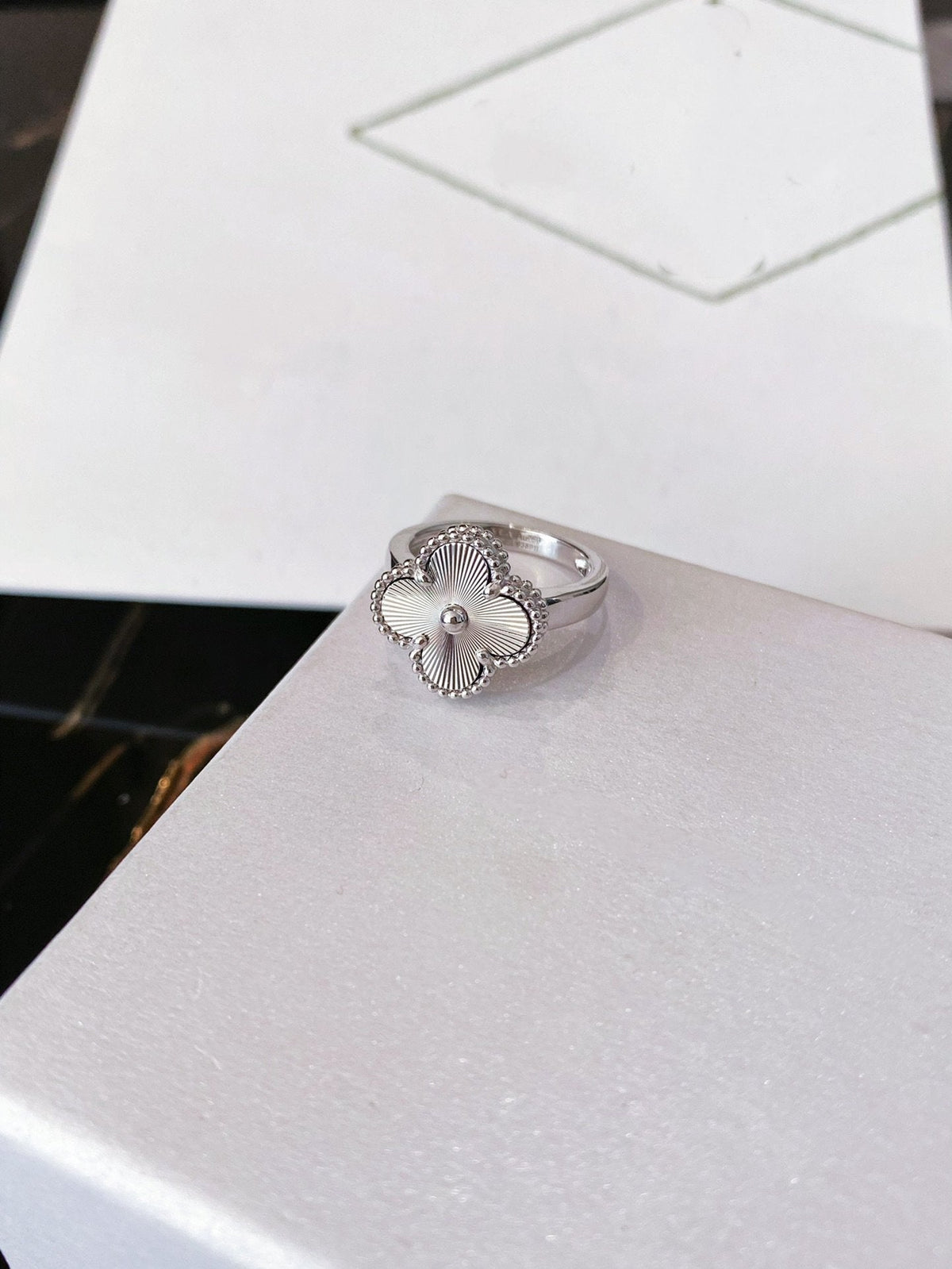 [⭐Clover Jewelry]CLOVER SILVER RING