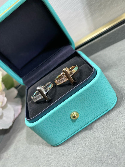 [Clover Jewelry]T1 WIDE 4.5MM DIAMOND RING