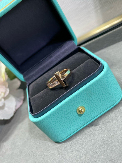 [Clover Jewelry]T1 WIDE 4.5MM DIAMOND RING