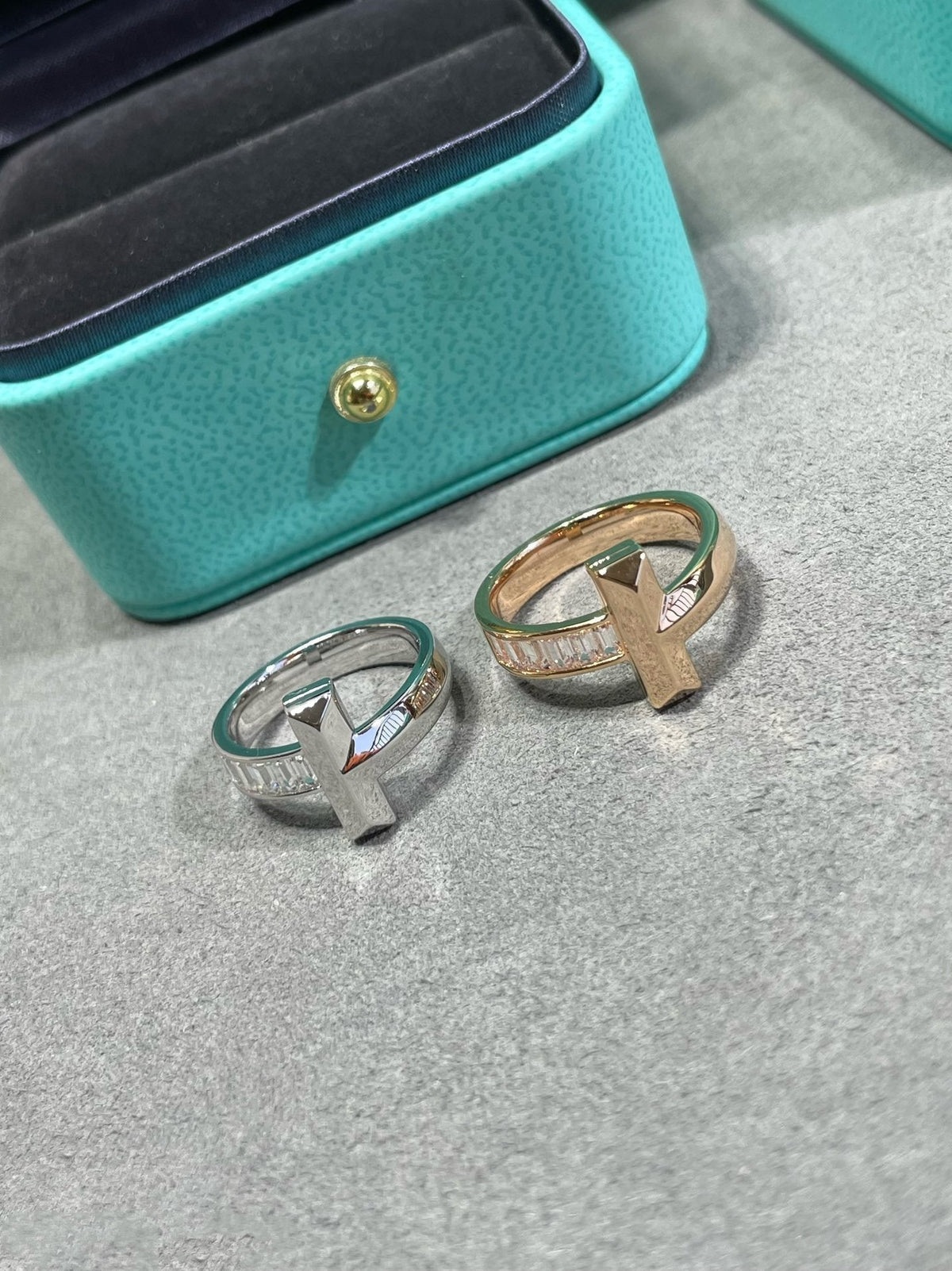 [Clover Jewelry]T1 WIDE 4.5MM DIAMOND RING