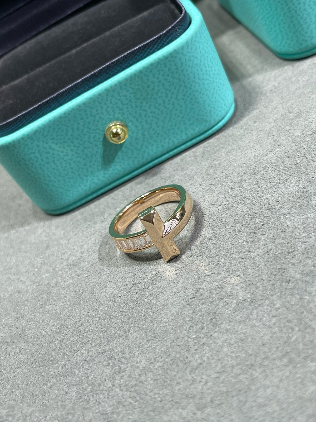 [Clover Jewelry]T1 WIDE 4.5MM DIAMOND RING
