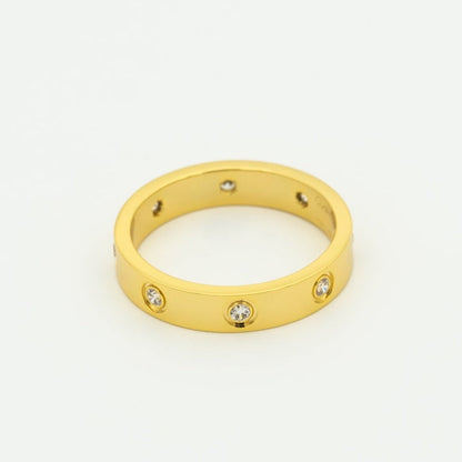 [⭐Clover Jewelry]LOVE RING 3.6MM 8 DIAMONDS