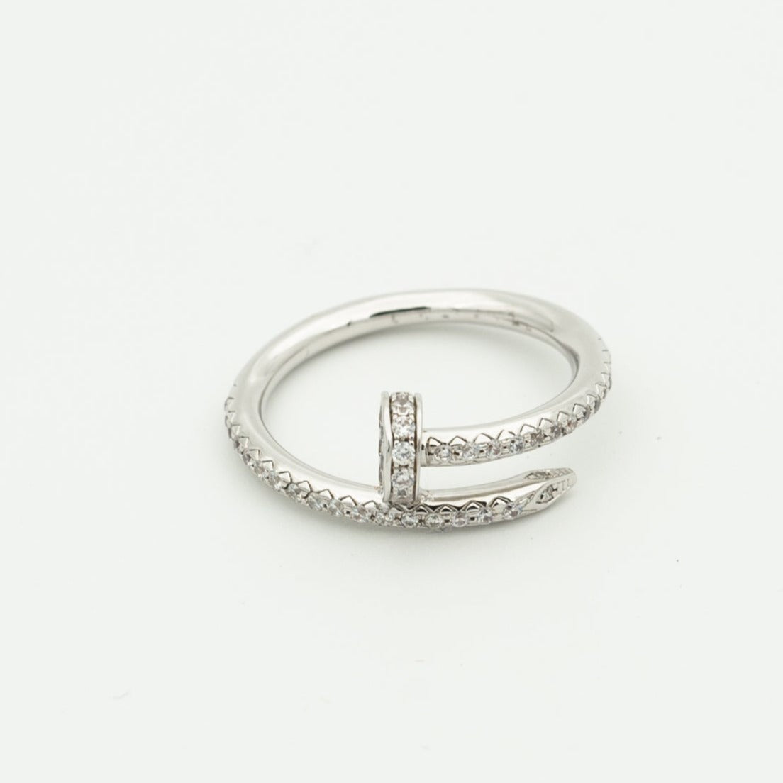 [⭐Clover Jewelry]JUSTE RING 1.8MM SILVER DIAMONDS