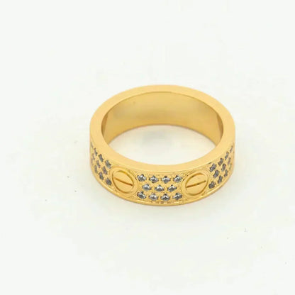 [⭐Clover Jewelry]LOVE RING 5.5MM DIAMONDS PAVED