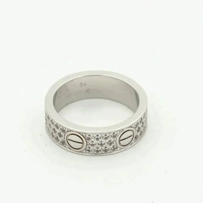 [⭐Clover Jewelry]LOVE RING 5.5MM DIAMONDS PAVED