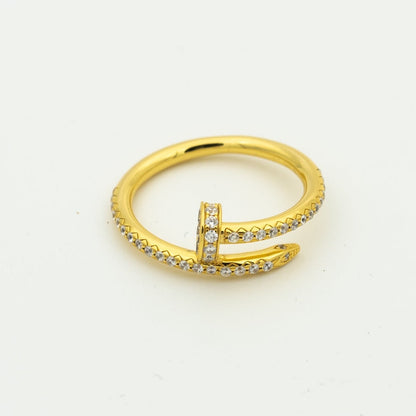 [⭐Clover Jewelry]JUSTE RING 1.8MM GOLD DIAMONDS
