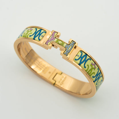[⭐Clover Jewelry]H BRACELET BEIGE MULTICOLOR