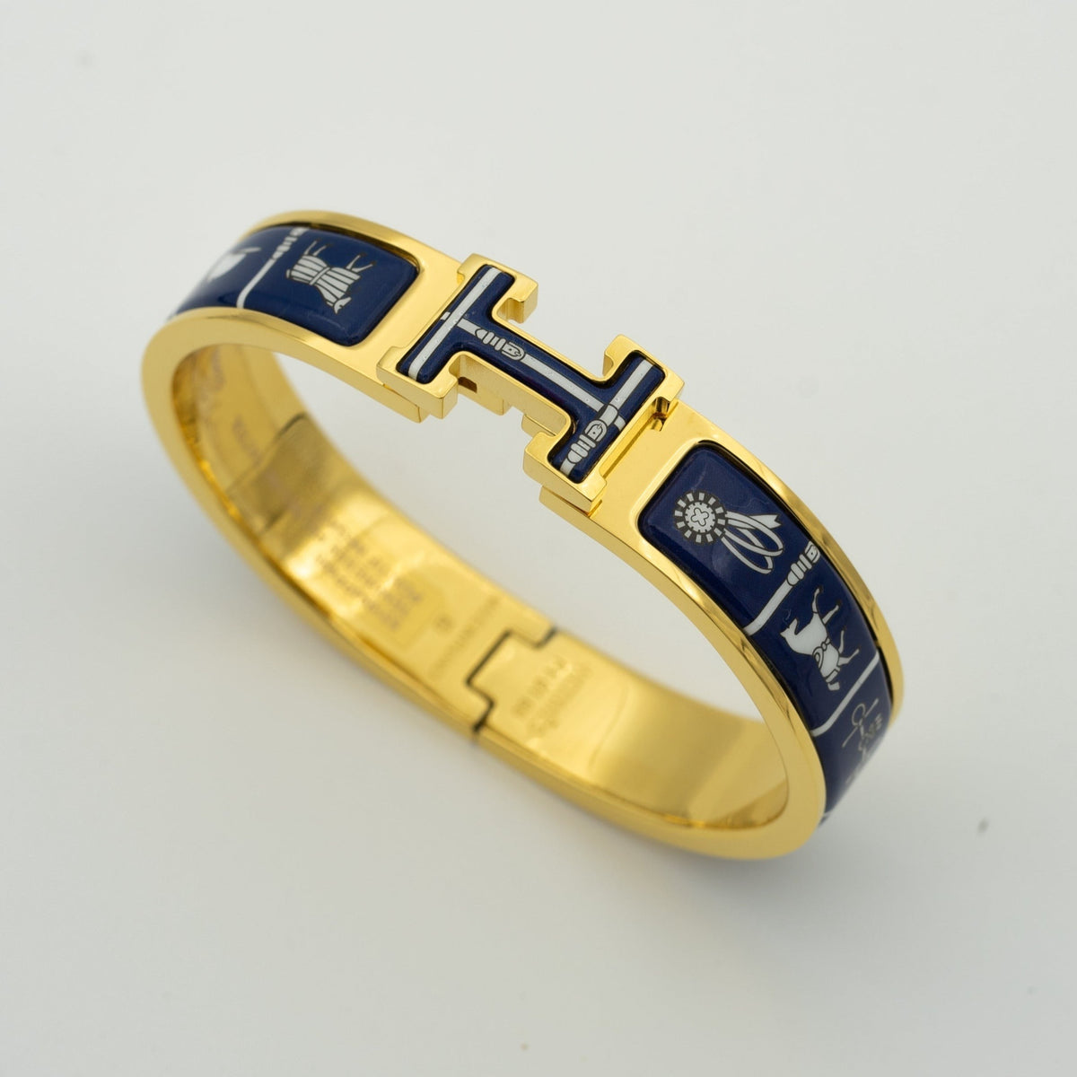 [⭐Clover Jewelry]H BRACELET BLUE CERAMIC