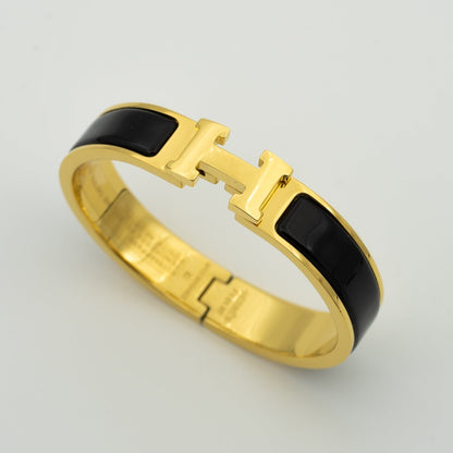 [⭐Clover Jewelry]H BLACK BRACELET